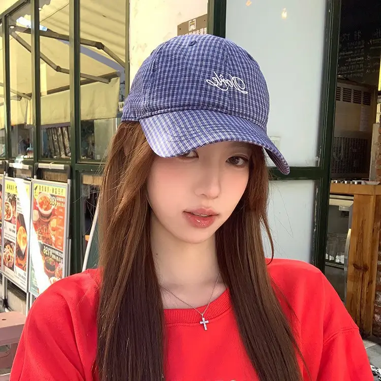 Korean Style Duckbill Cap for Women Summer Autumn Large Head Circumference Letter Embroidery — feature 34