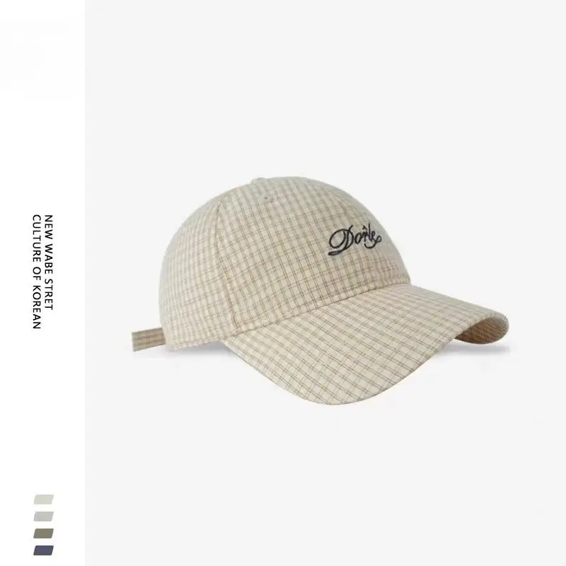 Korean Style Duckbill Cap for Women Summer Autumn Large Head Circumference Letter Embroidery - Image 2