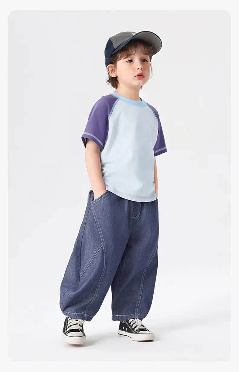 Right European Boys Jeans Shorts Blue Cotton — feature 23