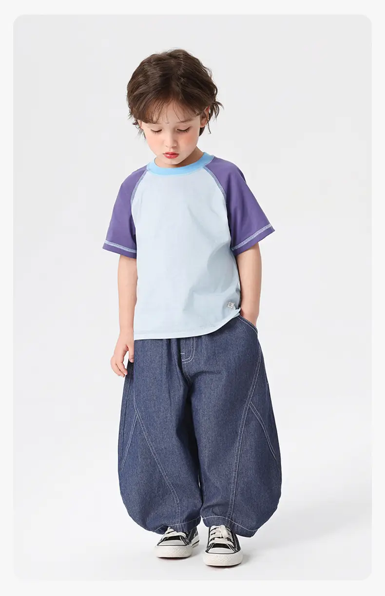 Right European Boys Jeans Shorts Blue Cotton — feature 24