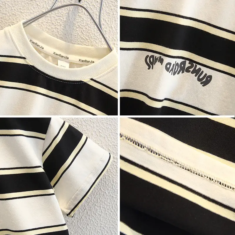Boys Striped Short Sleeve T-Shirt 2025 Summer Kids - Image 5