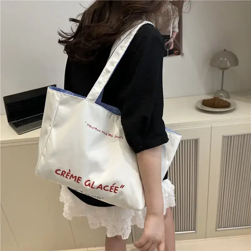 New Embroidered Canvas Tote Bags for Women - Image 4