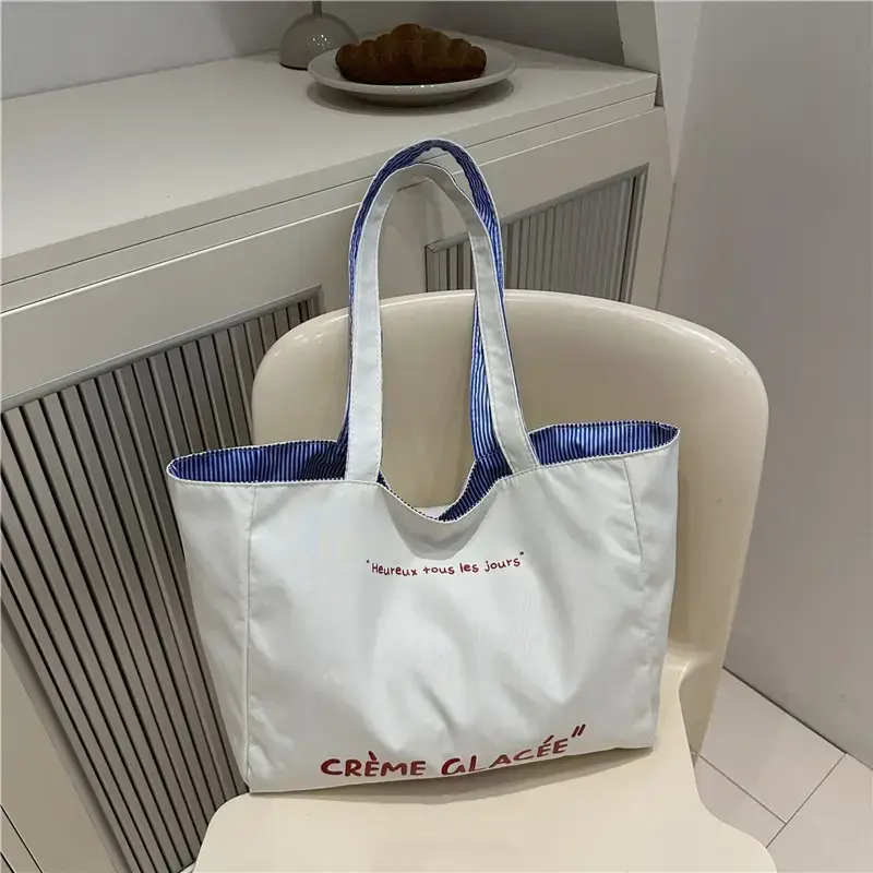 New Embroidered Canvas Tote Bags for Women - Image 2