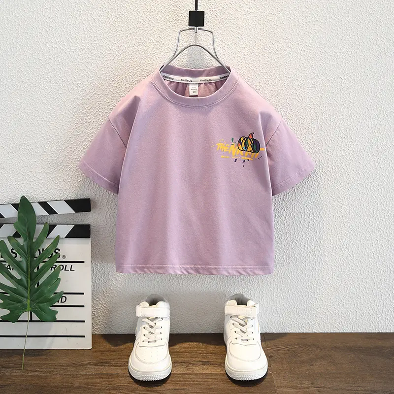 Boys Purple T-Shirt Shorts Set Summer 2025 - Image 2