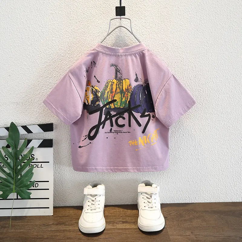 Boys Purple T-Shirt Shorts Set Summer 2025 - Image 3