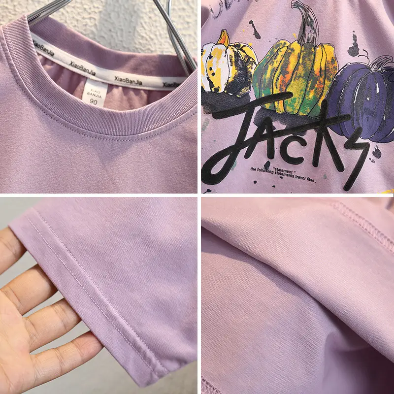 Boys Purple T-Shirt Shorts Set Summer 2025 - Image 5