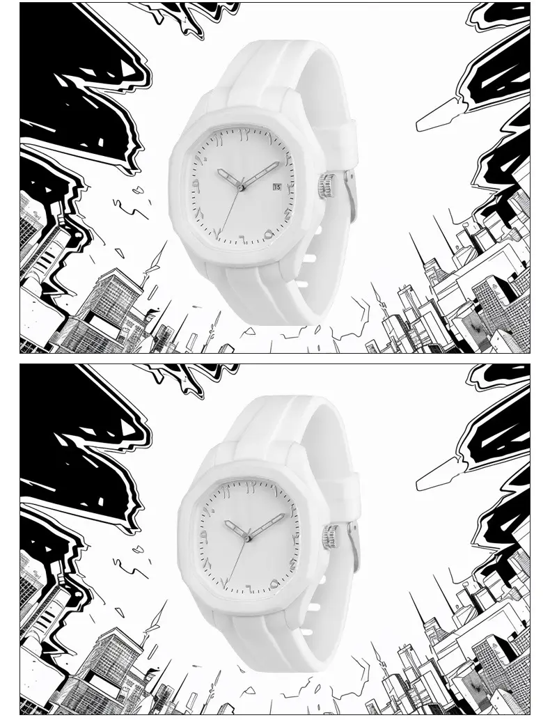 Light Luxury Silicone Watch for Men Women Quartz Waterproof 50m — feature 9