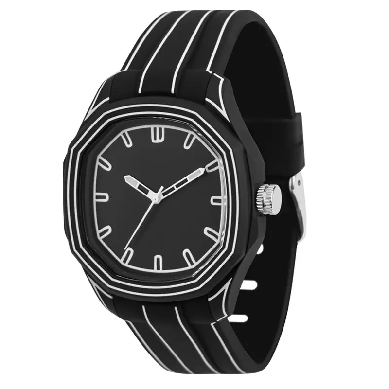 Light Luxury Silicone Watch for Men Women Quartz Waterproof 50m - Image 3