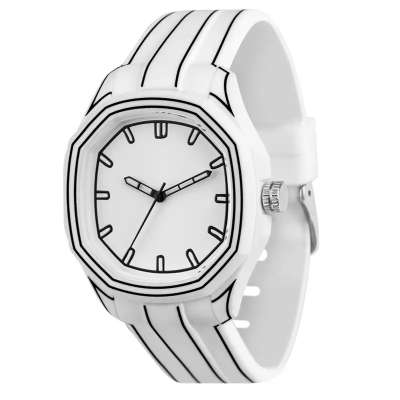 Light Luxury Silicone Watch for Men Women Quartz Waterproof 50m - Image 4