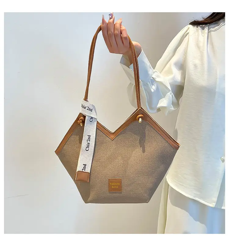 Retro Grey Tan Women's Shoulder Bag 2025 — feature 20