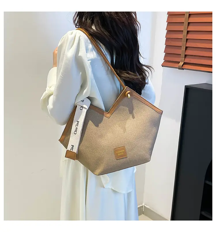 Retro Grey Tan Women's Shoulder Bag 2025 — feature 22
