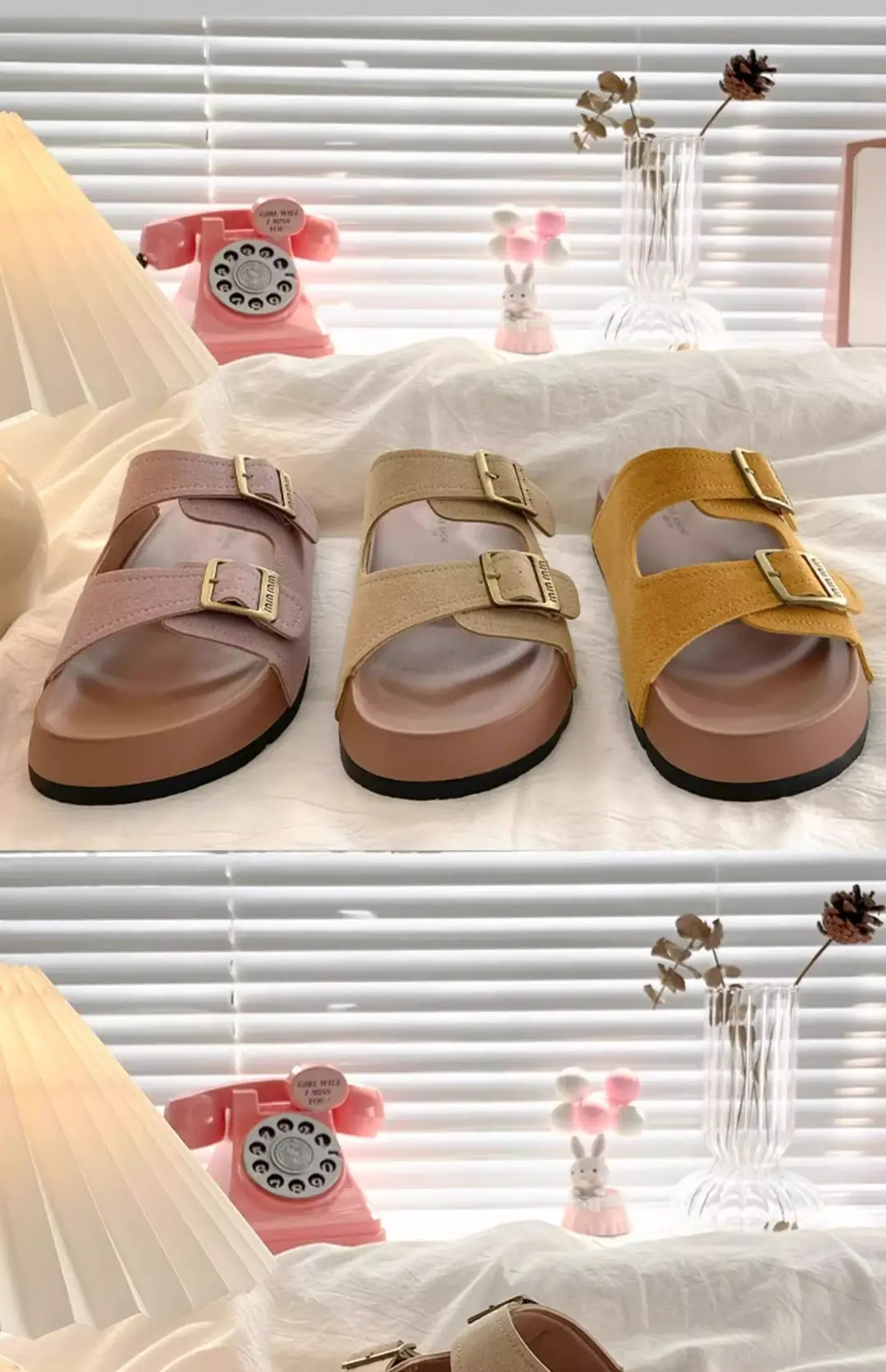 Popular Flat Sandals for Women's Summer Outer Wear 2025 New Style with Skirt Soft Bottom Beach Birkenstock Slippers — feature 2
