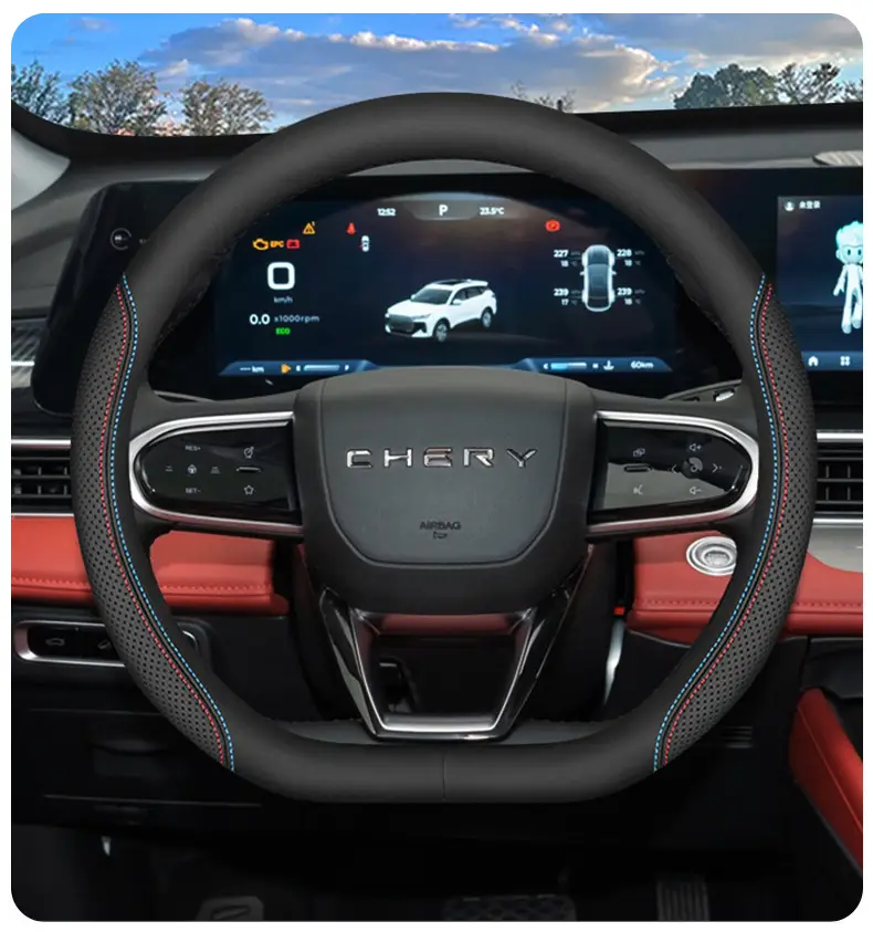 2025 Chery Tiggo 7Plus Steering Wheel Cover 25 Tiggo 7 Special Interior Supplies Ultra-Thin Four-Season Handle Cover — feature 11