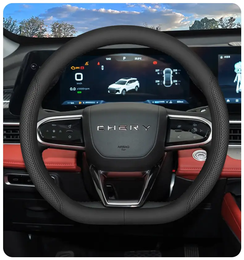 2025 Chery Tiggo 7Plus Steering Wheel Cover 25 Tiggo 7 Special Interior Supplies Ultra-Thin Four-Season Handle Cover — feature 12