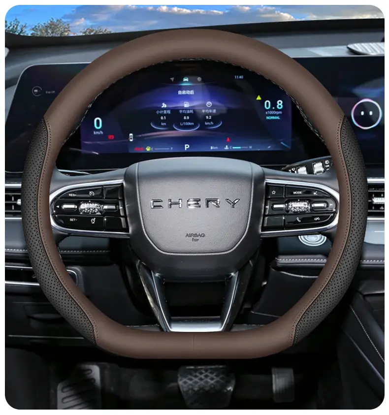 2025 Chery Tiggo 7Plus Steering Wheel Cover 25 Tiggo 7 Special Interior Supplies Ultra-Thin Four-Season Handle Cover — feature 9