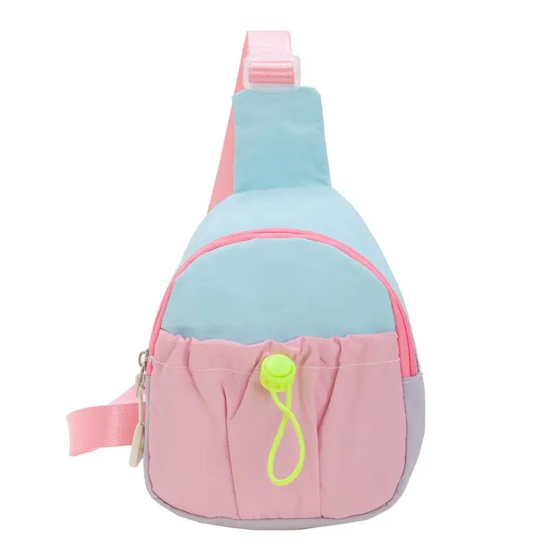 Kids Contrast Drawstring Chest Bag Multi Color - Image 8