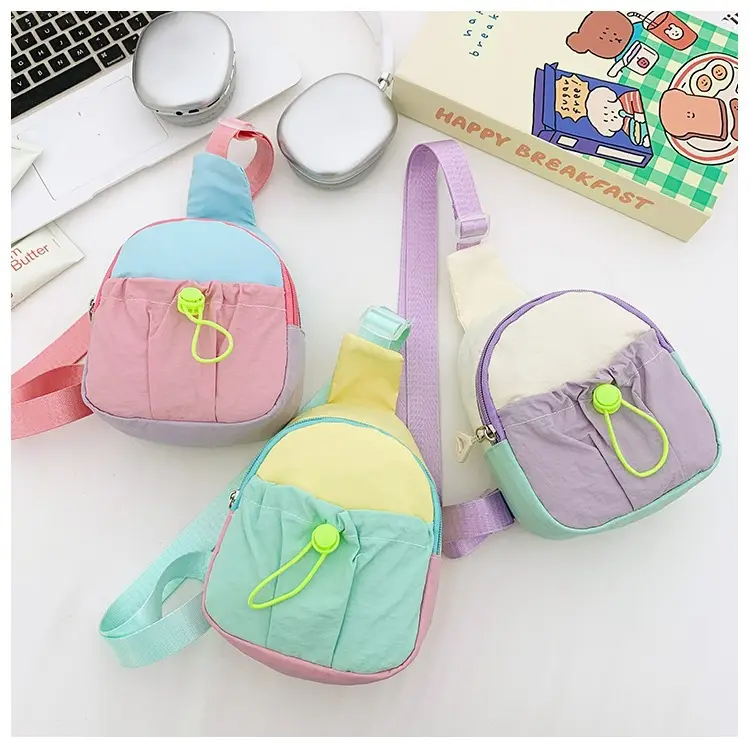 Kids Contrast Drawstring Chest Bag Multi Color — feature 21