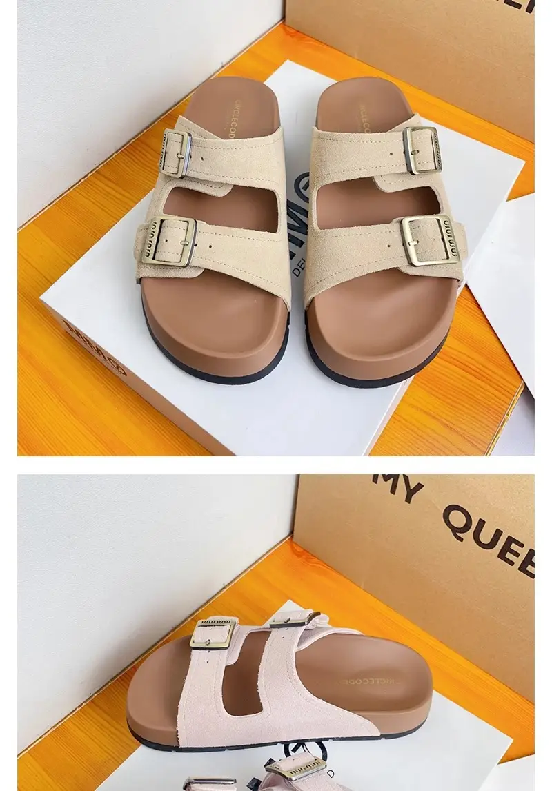 Women's Pink French Birkenstock Sandals Summer — feature 13