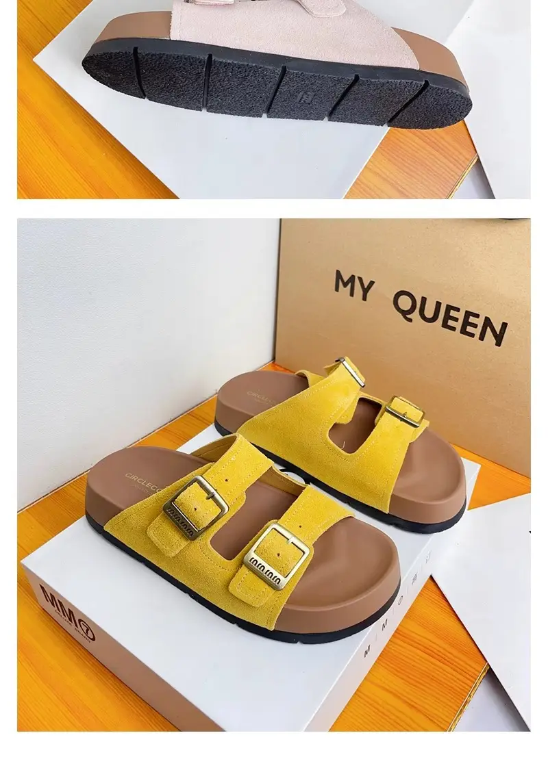 Women's Pink French Birkenstock Sandals Summer — feature 14