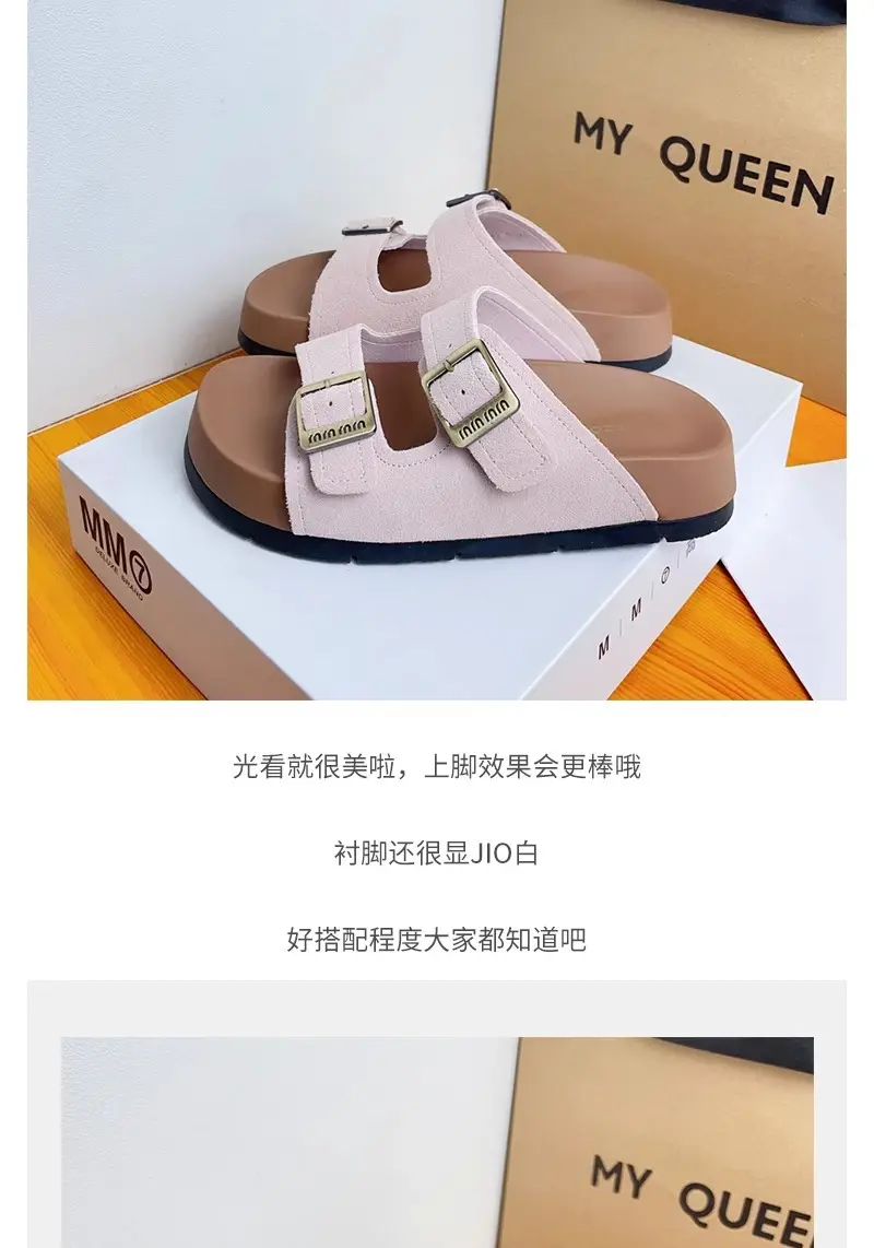 Women's Pink French Birkenstock Sandals Summer — feature 5