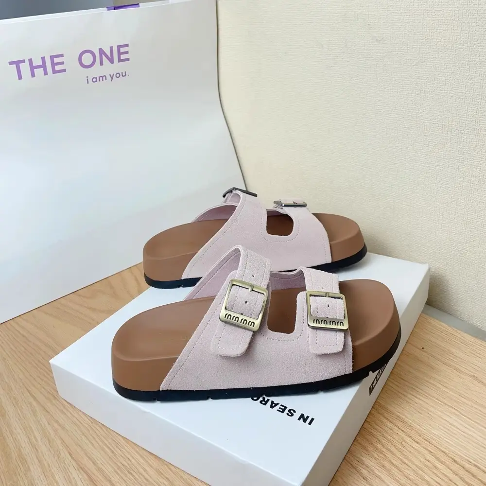 Women's Pink French Birkenstock Sandals Summer