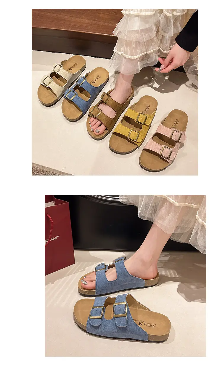 Women's Blue Leather Sandals Summer 2025 — feature 7
