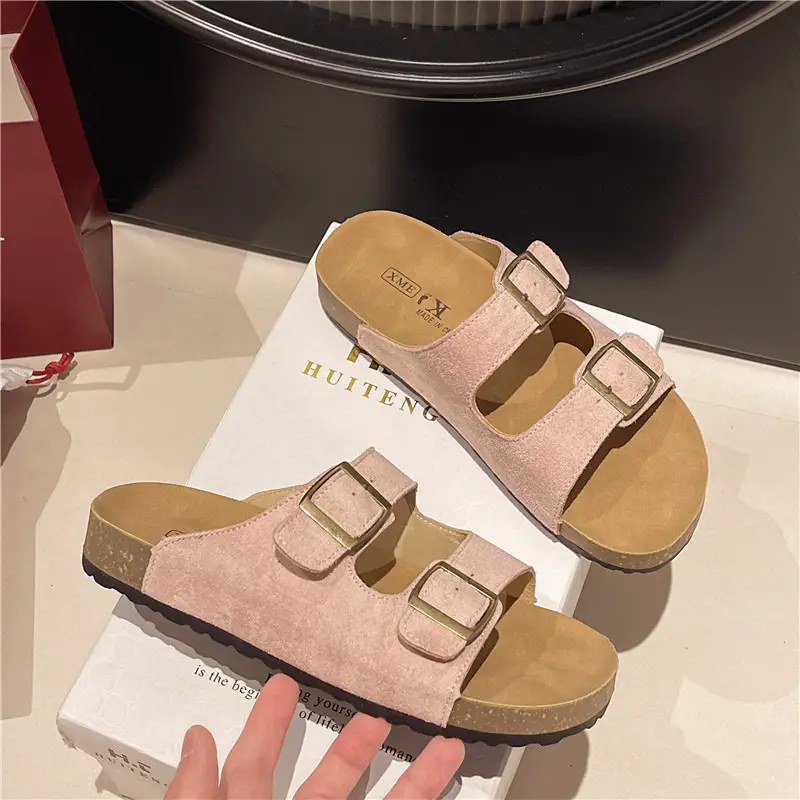 Women's Blue Leather Sandals Summer 2025 - Image 2