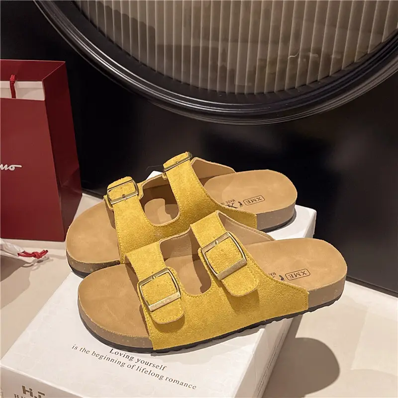 Women's Blue Leather Sandals Summer 2025 - Image 4