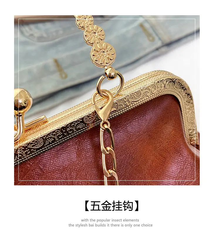 Elegant Red Chain Shoulder Bag for Women — feature 12