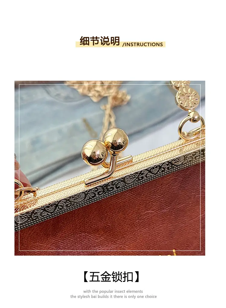 Elegant Red Chain Shoulder Bag for Women — feature 8