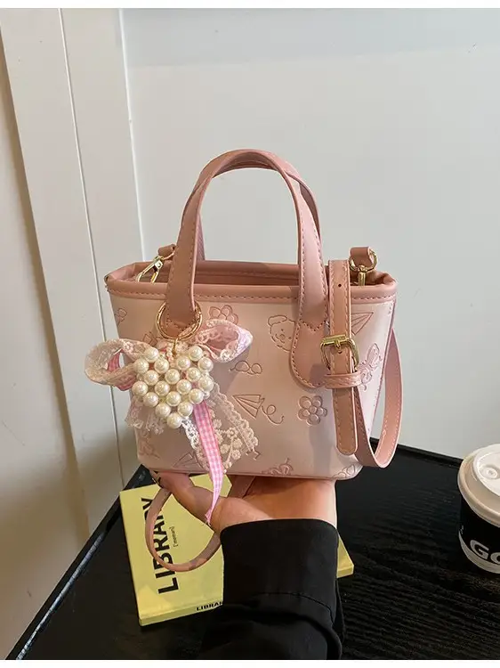 Pink Butterfly Crossbody Bag 2026 Spring Summer New Korean Fashion - Image 4