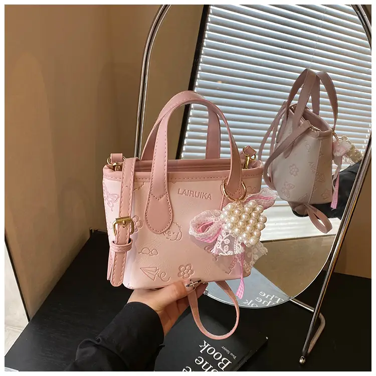 Pink Butterfly Crossbody Bag 2026 Spring Summer New Korean Fashion - Image 2