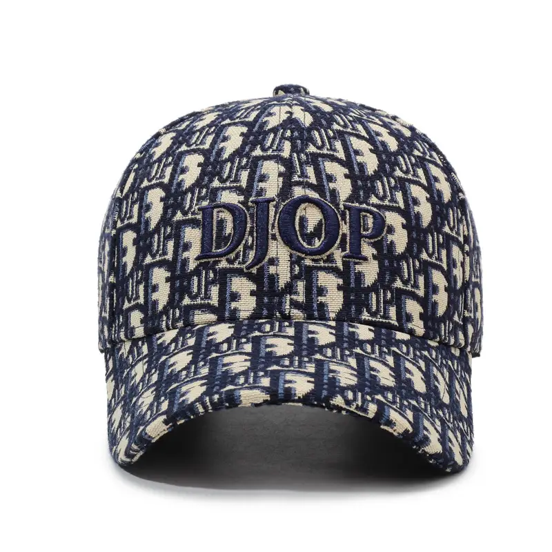 Men Printed Letter Cap Spring Fall Beige - Image 7