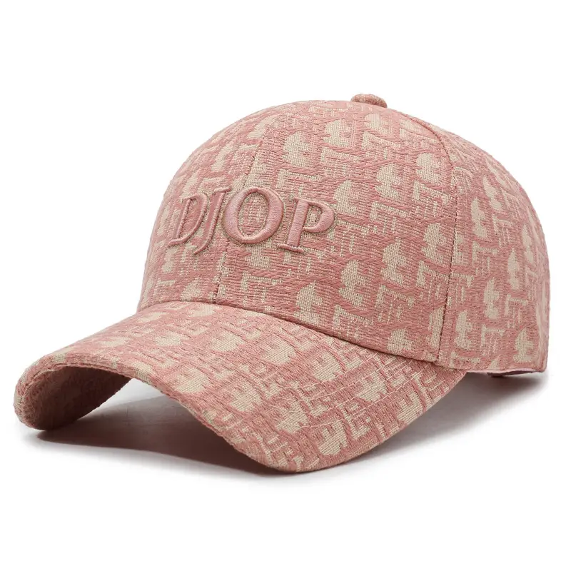 Men Printed Letter Cap Spring Fall Beige - Image 5