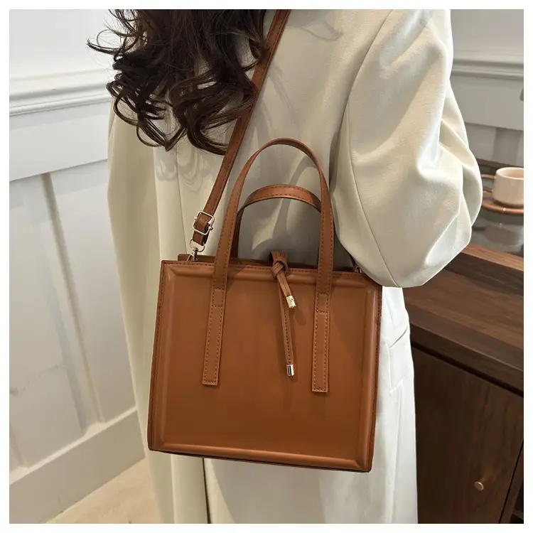 2025 New Classy Tan Shoulder Bag Pu Leather — feature 25