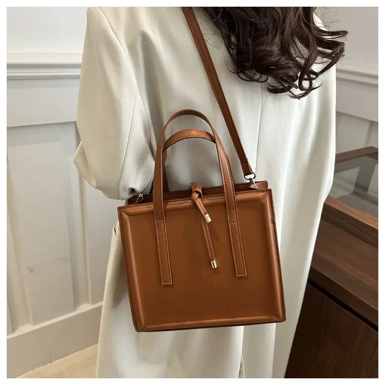 2025 New Classy Tan Shoulder Bag Pu Leather — feature 26