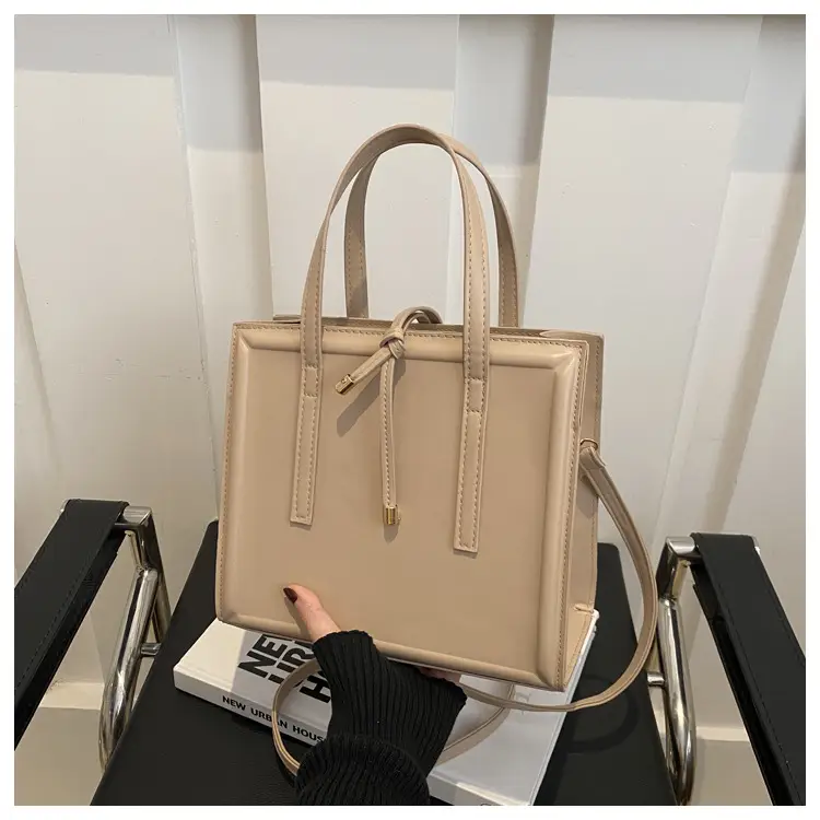 2025 New Classy Tan Shoulder Bag Pu Leather - Image 5