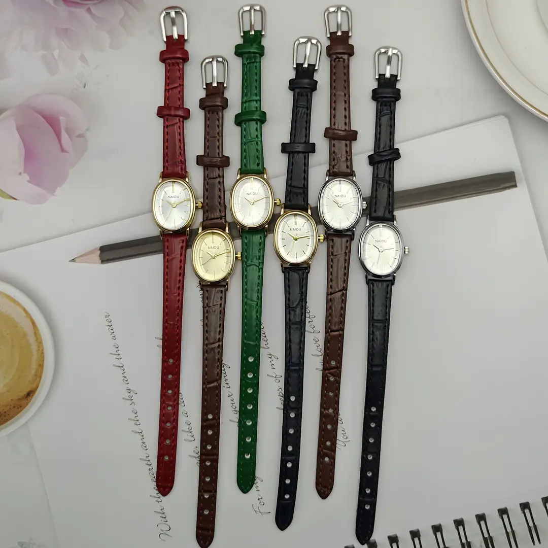 Oval Cross-Border New Women's Watch Women's Belt Women's Watch High-Looking Guangzhou Watch Temperament Niche Quartz Watch