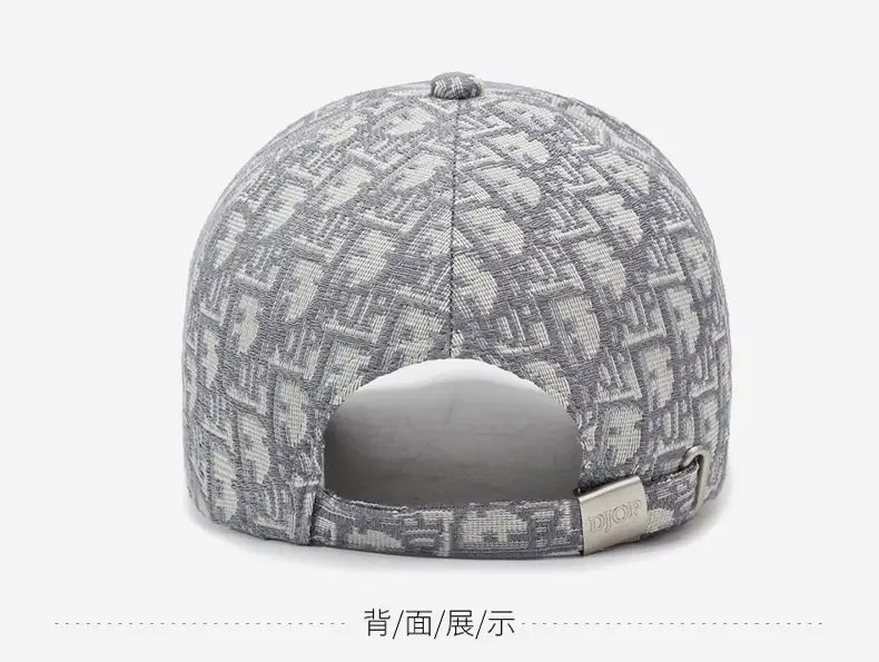 Women Jacquard Printed Baseball Cap Grey — feature 12