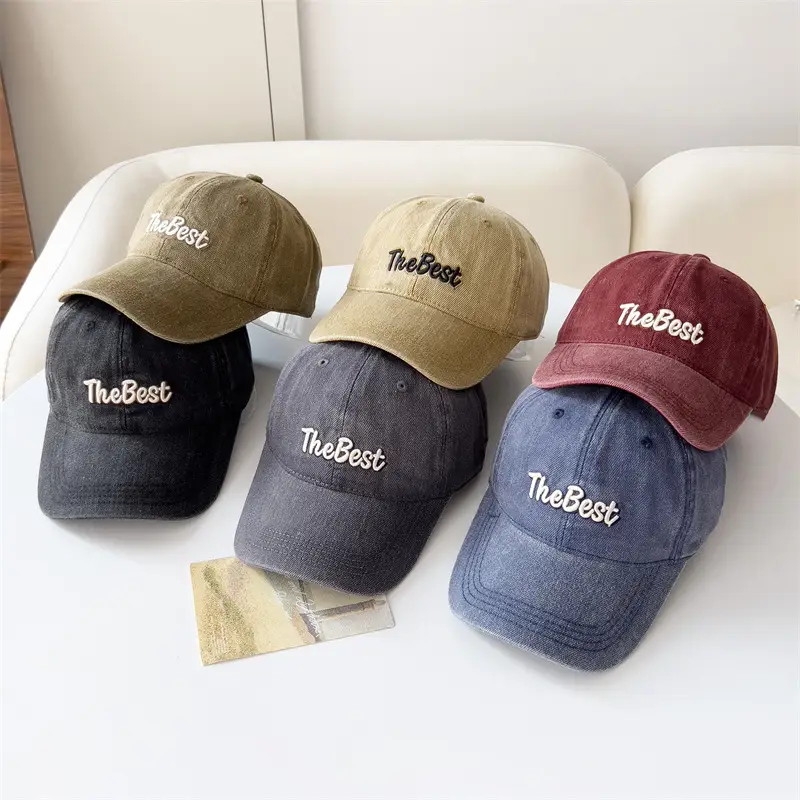 Maroon Embroidered Baseball Cap for Women Men - Image 7