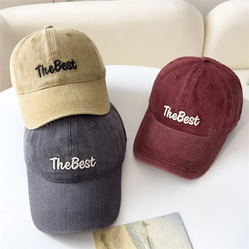 Maroon Embroidered Baseball Cap for Women Men — feature 4