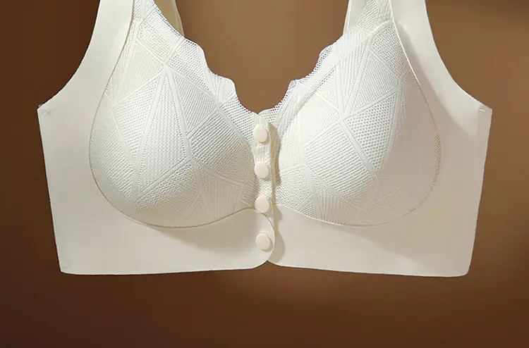 Front-Opening Bra for Women, Large Size, Breathable, Traceless, Thin, Large Breasts, Small, Large Size, Comfortable, Wire-Free Bra for Middle-Aged and Elderly People — feature 5
