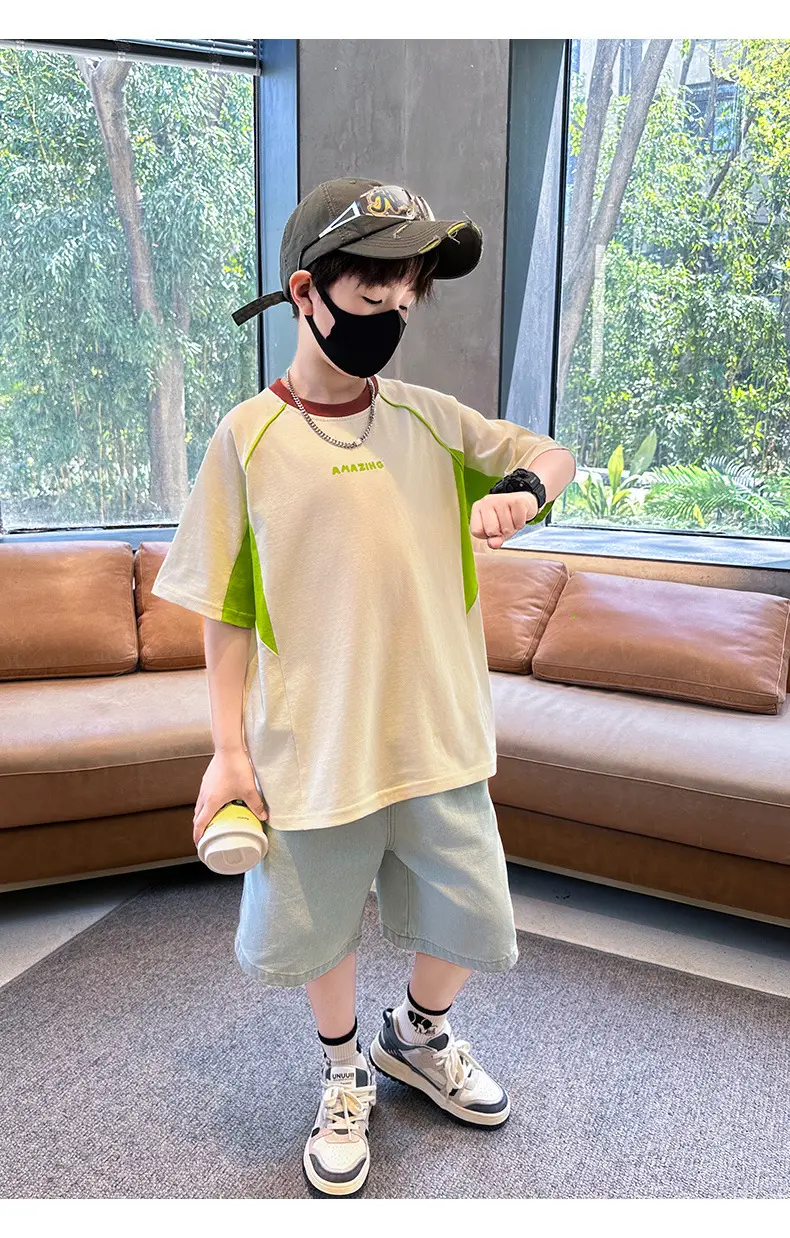 Purple Short Sleeve T-Shirt for Boys New Kids Clothing — feature 17
