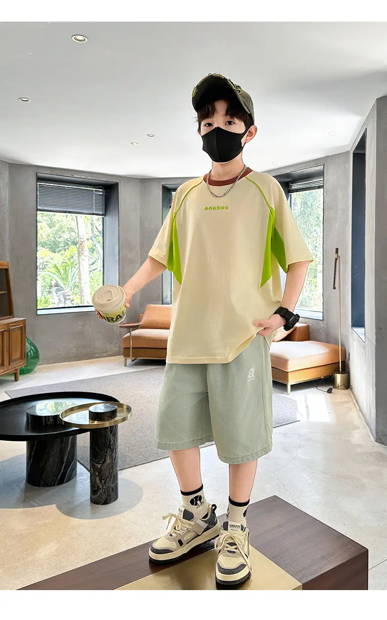 Purple Short Sleeve T-Shirt for Boys New Kids Clothing — feature 21