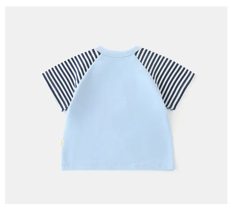 Duuduu Baby T-Shirt White Yellow Striped 2025 — feature 17
