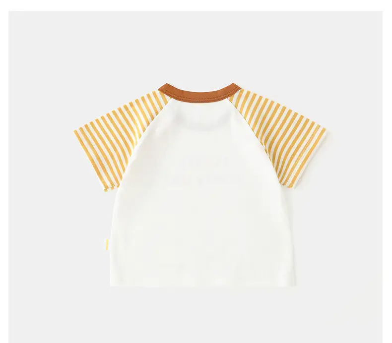 Duuduu Baby T-Shirt White Yellow Striped 2025 — feature 31