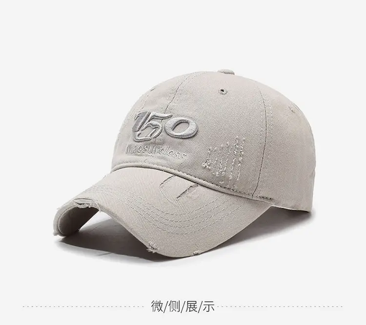 Women's Blue Korean Style Baseball Cap with Logo — feature 14
