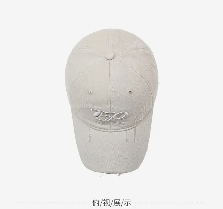 Women's Blue Korean Style Baseball Cap with Logo — feature 17