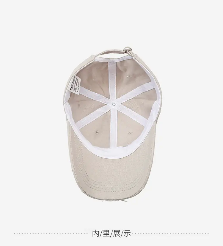 Women's Blue Korean Style Baseball Cap with Logo — feature 18
