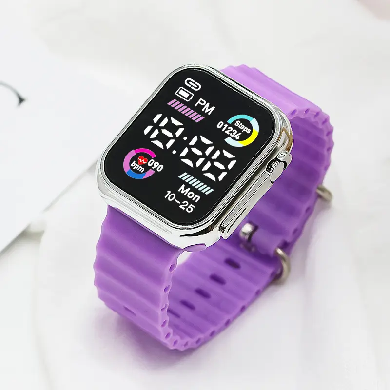 LED Electronic Couple Watches Cool Double Color Circle - Image 6